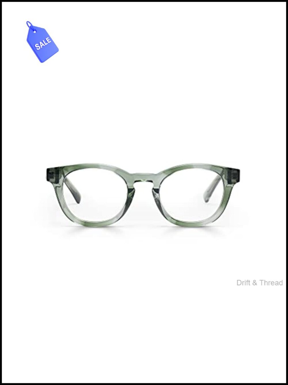 Round Reading Glasses Luxury Acetate Blue Light Blocking